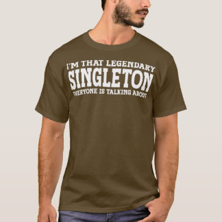 Singleton Surname Funny Team Family Efternamn Sjun T Shirt