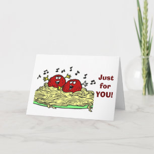 "SINGMEATBALL" BARA FÖR "DIN" BIRTHDAG KORT