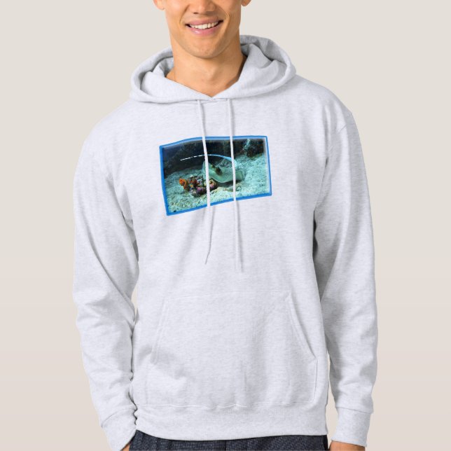 Singray in rörelse - Fotografisk design | Hoodie (Framsida)