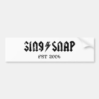 SingSnap Bumper-etikett Bildekal