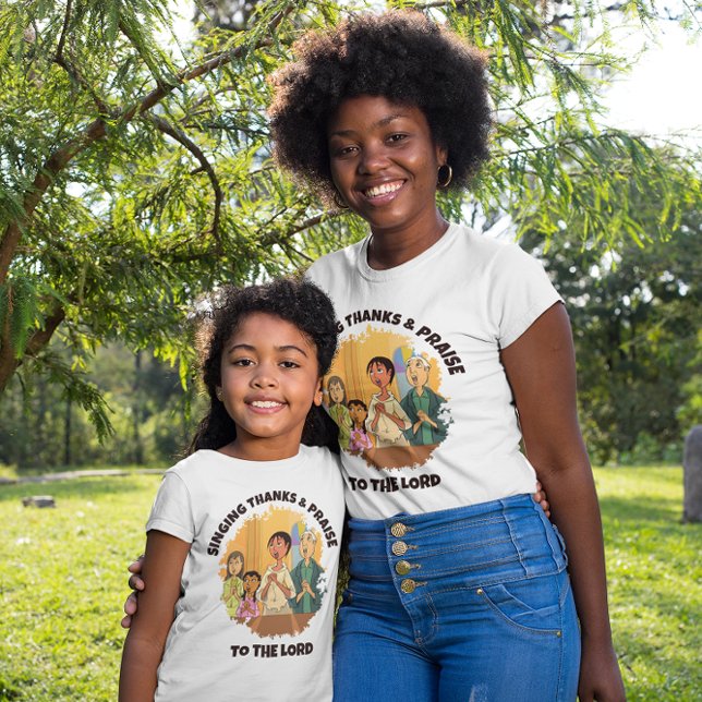 SINGTACK OCH PRAISE Mamma-dotter T Shirt (Skapare uppladdad)
