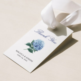 SINI Blue Hydrangea Gift Märkre Presentetikett