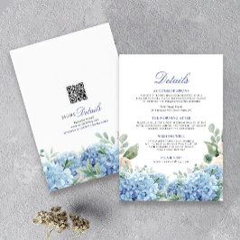 SINI Blue Hydrangea Information Card OSA Kort