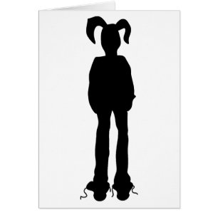 sini bunny påsk hälsningskort