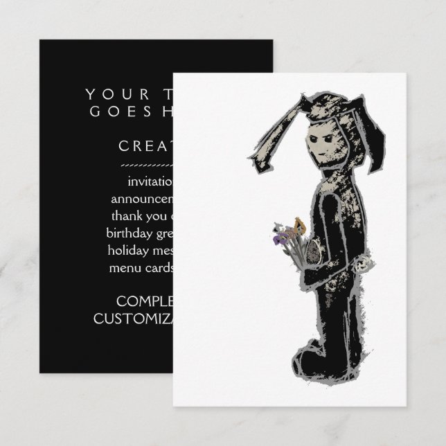 sinibunny inbjudningar (Fram/baksida)