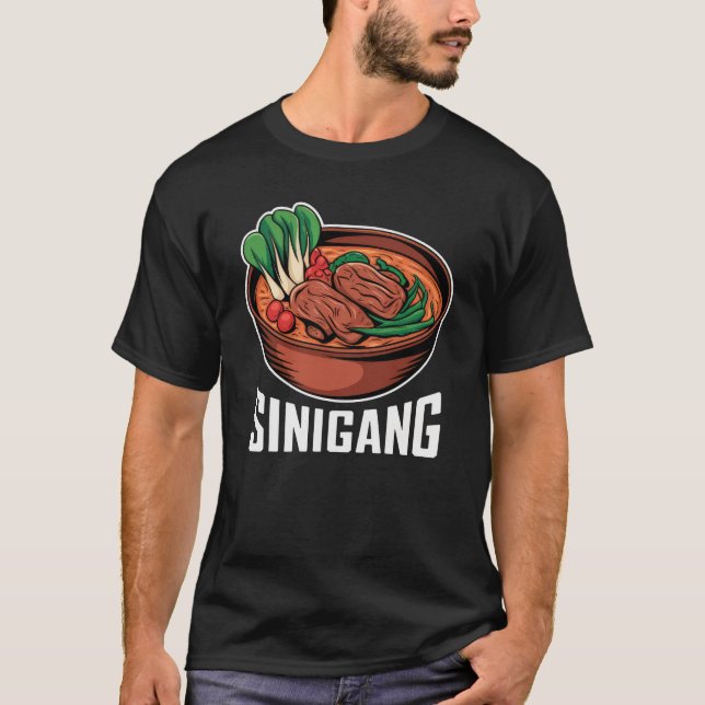 Sinigang Soppa Funny Filipino Food Älskare T Shirt (Framsida)