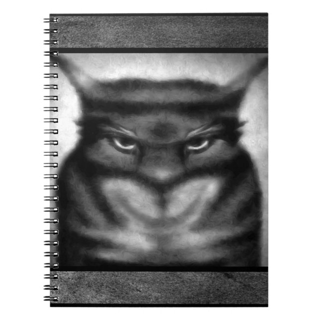 Sinister Cat Notebook Anteckningsbok (Framsidan)