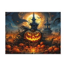 Sinister Glowing Happy halloween