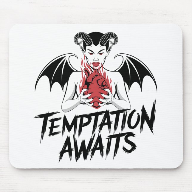 Sinister Gothic Demon Design - Temptation Awaits Musmatta (Framsidan)