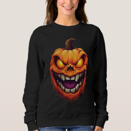 Sinister Grinning Pumpkin Head T Shirt