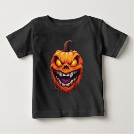 Sinister Grinning Pumpkin Head T Shirt