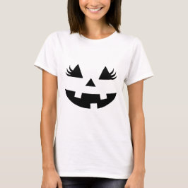 Sinister Halloween Pumpkin Ansikte Design med onds T Shirt