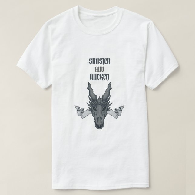 Sinister och Wicked T Shirt (Design framsida)