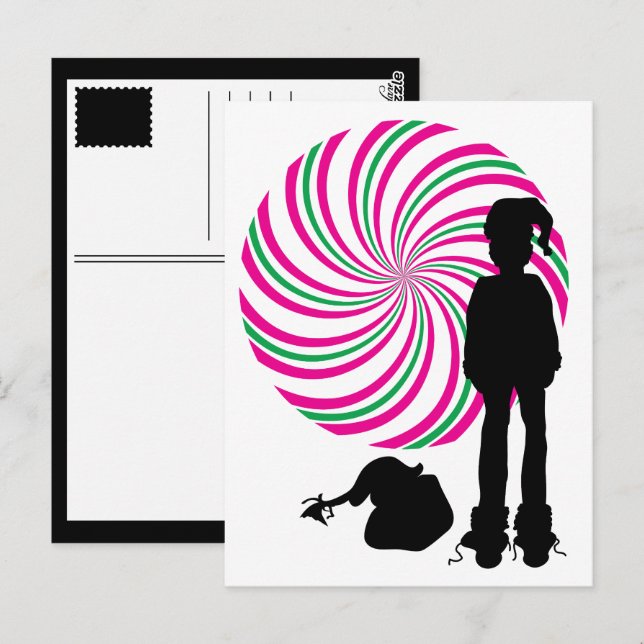 sinister Santa Vykort (Fram/baksida)