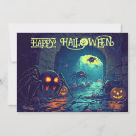 Sinister Sewer Spectacle Card Inbjudningar