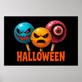 Sinister Sweets Halloween Poster