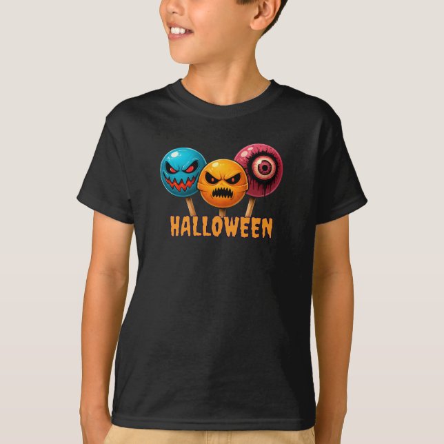 Sinister Sweets Halloween T Shirt (Framsida)