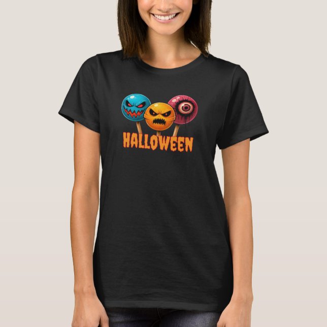 Sinister Sweets Halloween T Shirt (Framsida)