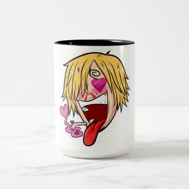 💞 Sinji Love Mug – Anime-Inspired Emotional Coffe Två-Tonad Mugg (Center)