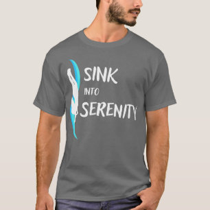 Sink in i Serenity Freediving Freediver Ocean kärl T Shirt