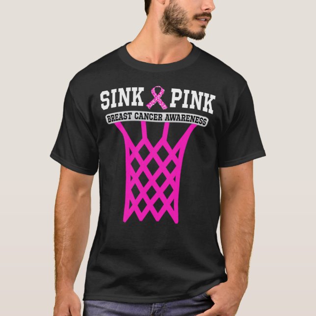 Sink Rosa Breast Cancer Awareness Essential T-Shir T Shirt (Framsida)