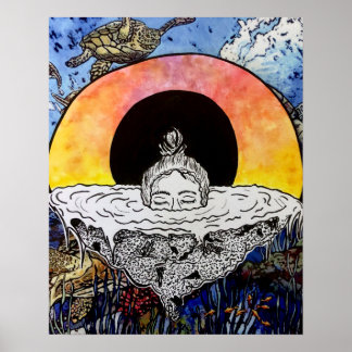 Sinking Woman Poster