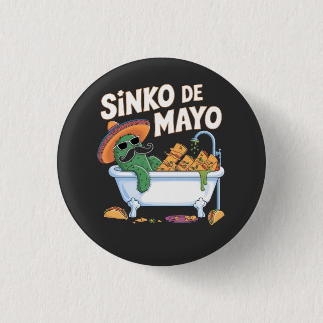 Sinko de Mayo Cinco De Mayo Cactus Funny Knapp (Framsida)