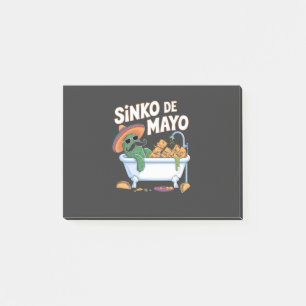 Sinko de Mayo Cinco De Mayo Cactus Funny Post-it Block