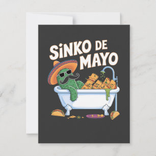Sinko de Mayo Cinco De Mayo Cactus Funny Tack Kort