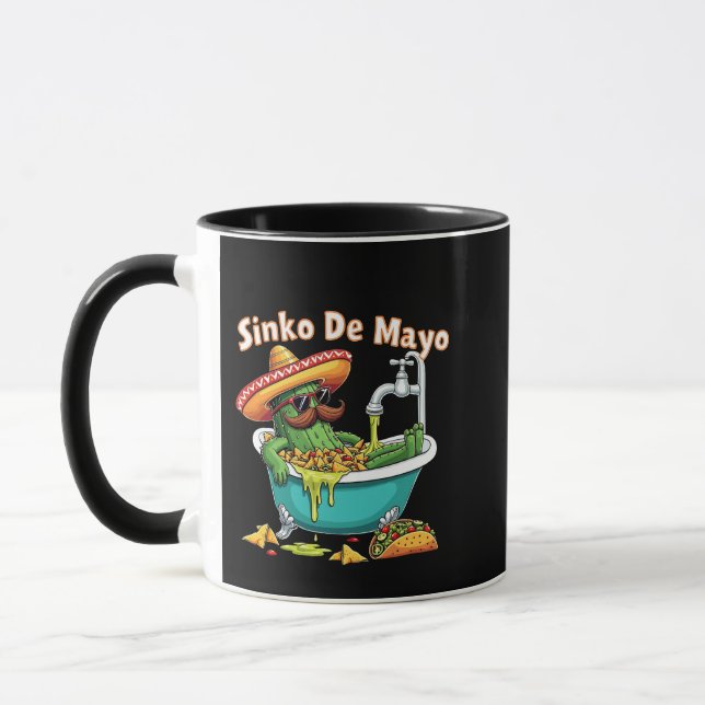 Sinko de Mayo"Funny Cinco de Mayo Cactus Mugg (Vänster)
