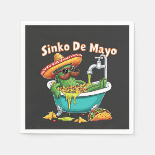 Sinko de Mayo"Funny Cinco de Mayo Cactus Pappersservett