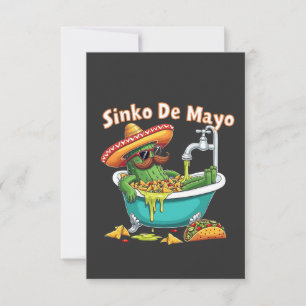 Sinko de Mayo"Funny Cinco de Mayo Cactus Tack Kort