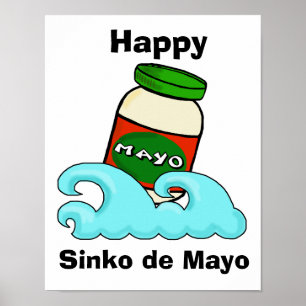 Sinko de Mayo rolig Cinco de Mayo affisch