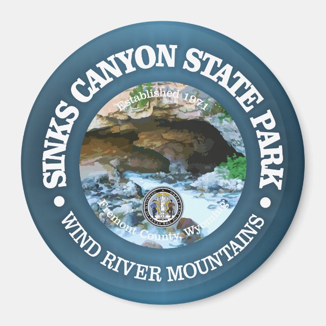 Sinks Canyon SP Magnet (Framsidan)