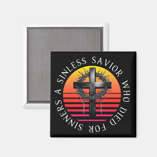 Sinless Savior, Christian Kor Magnet