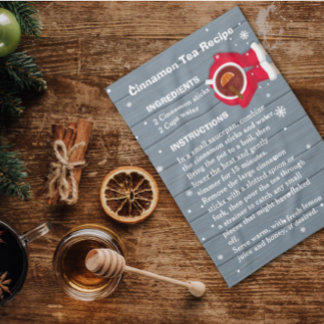 Sinnamon Tea Recipe jul Kitchen Towel Kökshandduk