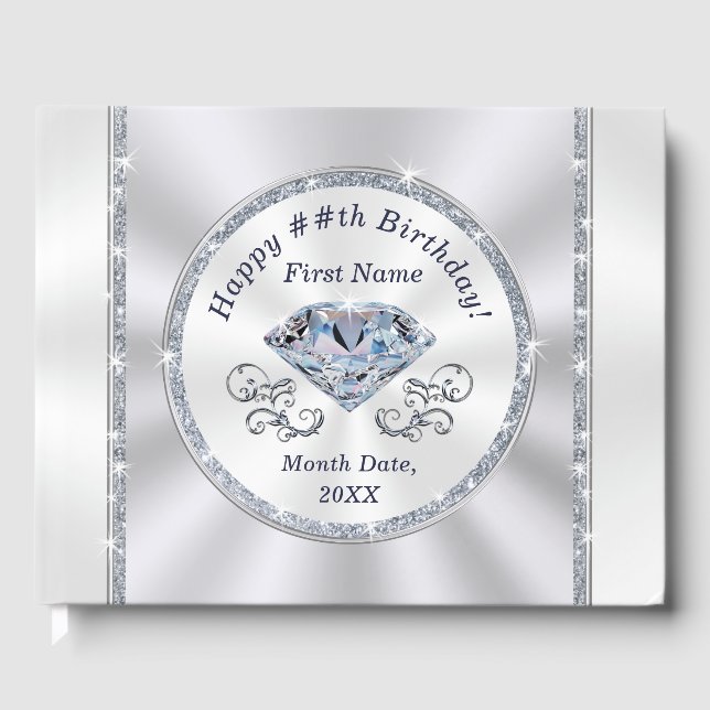 Sinnande Anpassningsbar, Födelsedagsfest GUEST BOK (Framsida)