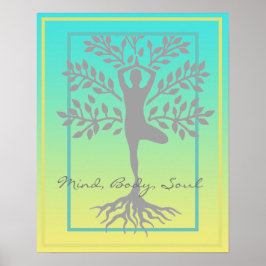 Sinne, Kropps, Själ Meditation Poster