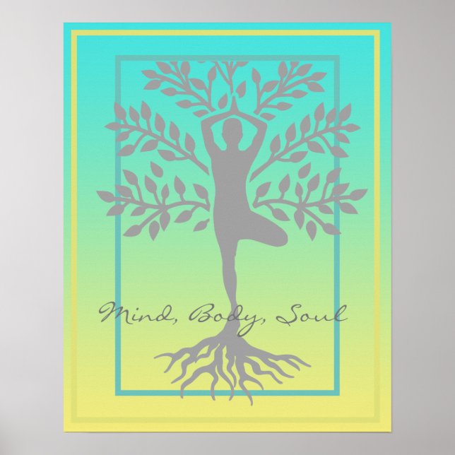 Sinne, Kropps, Själ Meditation Poster (Framsidan)