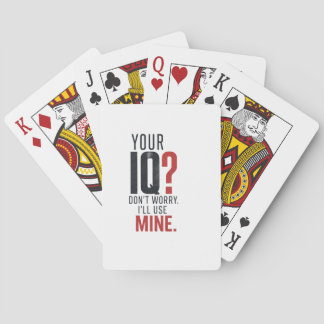 Sinne Över Brus – Smart IQ Sarktastisk Typografi Casinokort