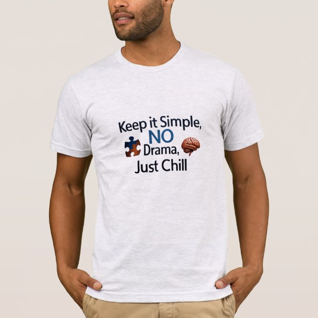 Sinne Över Skaos – Inget Drama, Bara Chill T-shirt (Framsida)