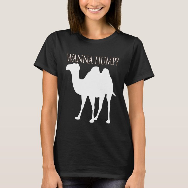 Sinne Vill Knulla Kamel T Shirt (Framsida)