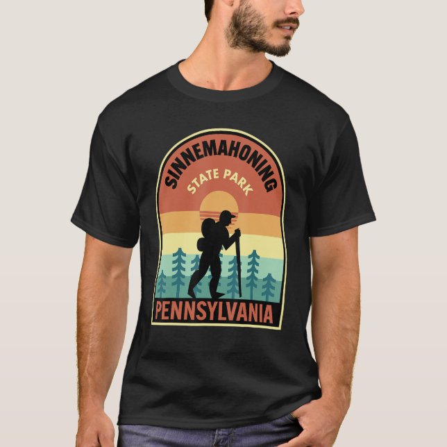 Sinnemahoning State Park PA Retro T Shirt (Framsida)