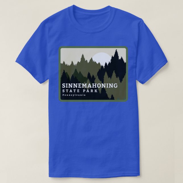 Sinnemahoning State Park Pennsylvania Forest Sunri T Shirt (Design framsida)