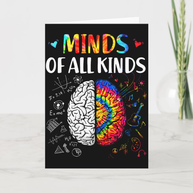 Sinnen Av Alla De slag Neurodiversitet Autism Acce Kort (Framsida)