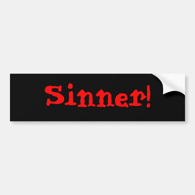 Sinner! Bildekal (Framsidan)
