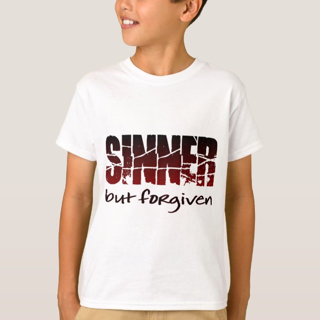 Sinner men förlåtit t-shirt (Framsida)