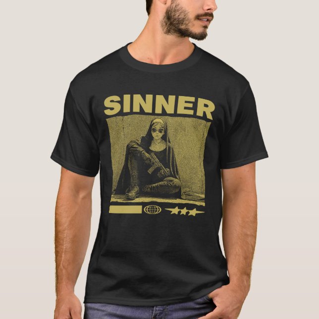 Sinner Streetwear T Shirt (Framsida)