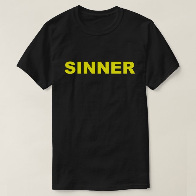 Sinner Tee (Design framsida)