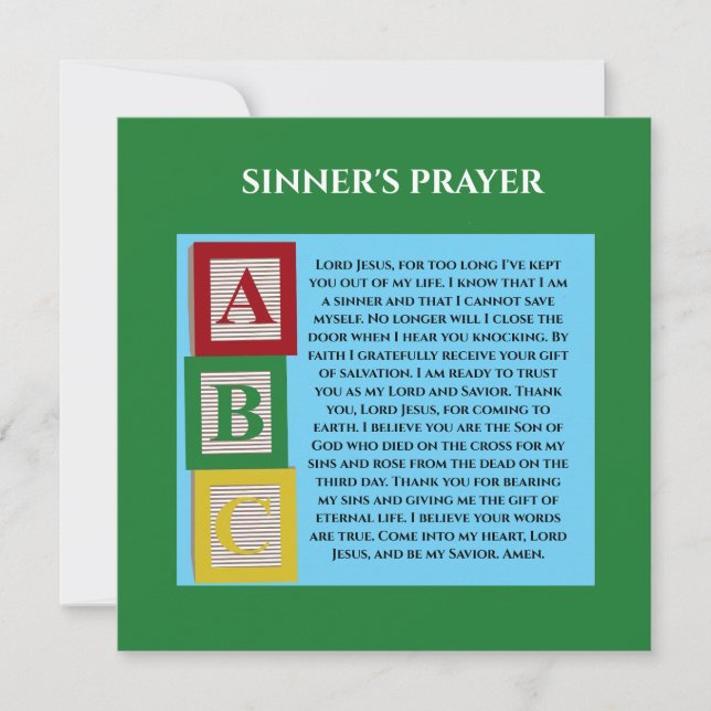 SINNERS PRAYER (Framsida)